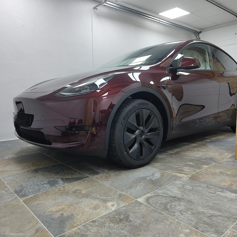 Protection carrosserie PPF et traitement céramique sur Tesla Model Y à Béziers – Point Zero