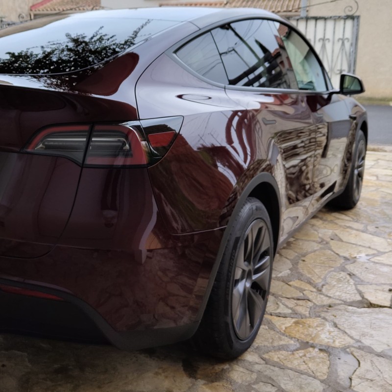 Protection carrosserie PPF et traitement céramique sur Tesla Model Y à Béziers – Point Zero