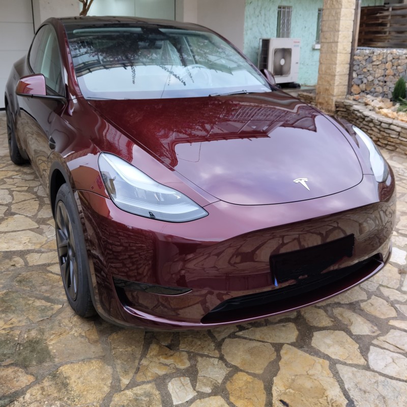 Protection carrosserie PPF et traitement céramique sur Tesla Model Y à Béziers – Point Zero